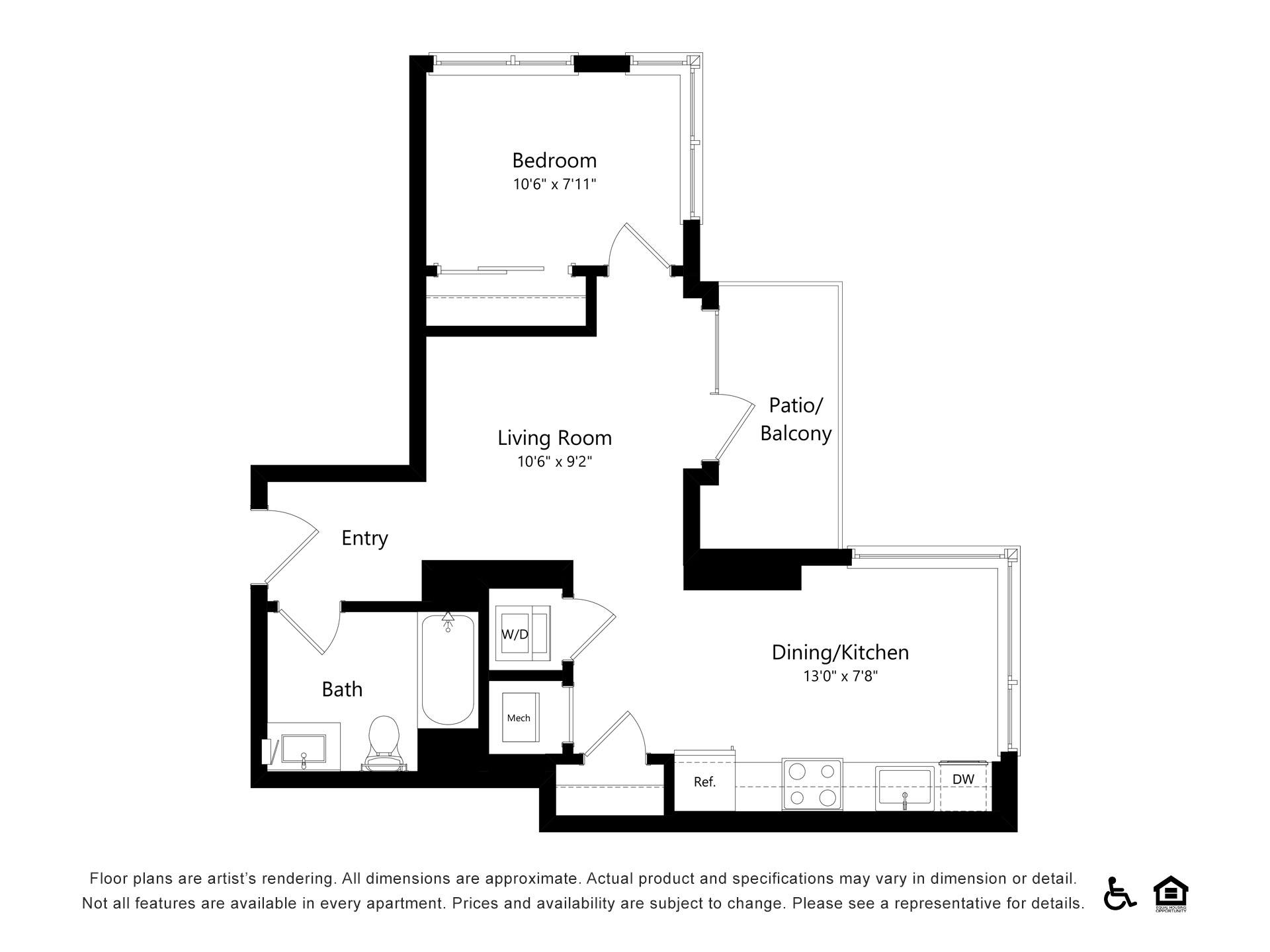 Floor plan layout diagram for A24